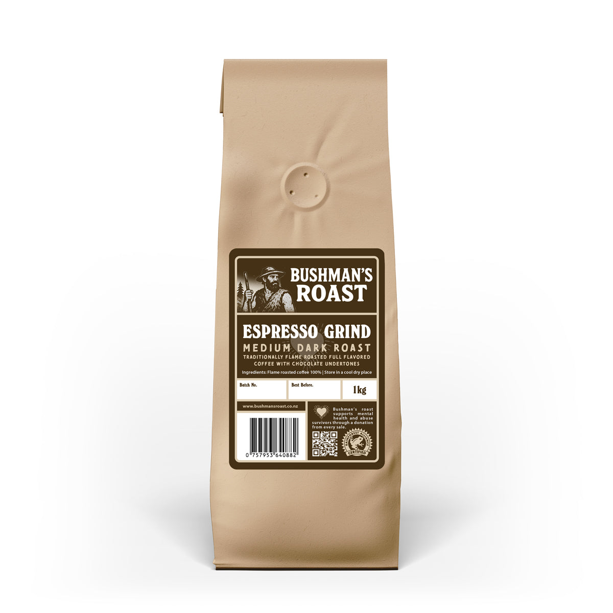 BUSHMAN'S ROAST | ESPRESSO GRIND | SINGLE ORIGIN MEDIUM DARK ROAST