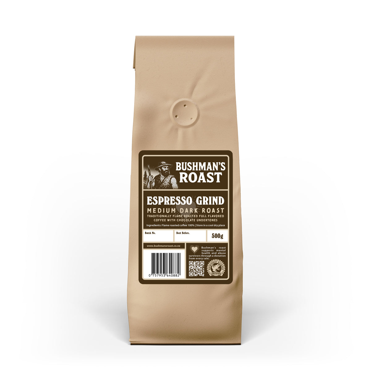 BUSHMAN'S ROAST | ESPRESSO GRIND | SINGLE ORIGIN MEDIUM DARK ROAST