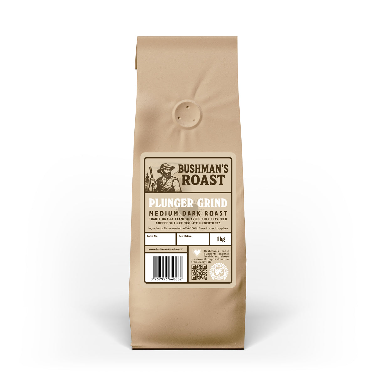 BUSHMAN'S ROAST | PLUNGER GRIND | SINGLE ORIGIN MEDIUM DARK ROAST