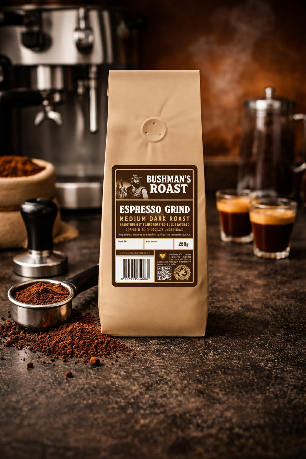 BUSHMAN'S ROAST | ESPRESSO GRIND | SINGLE ORIGIN MEDIUM DARK ROAST
