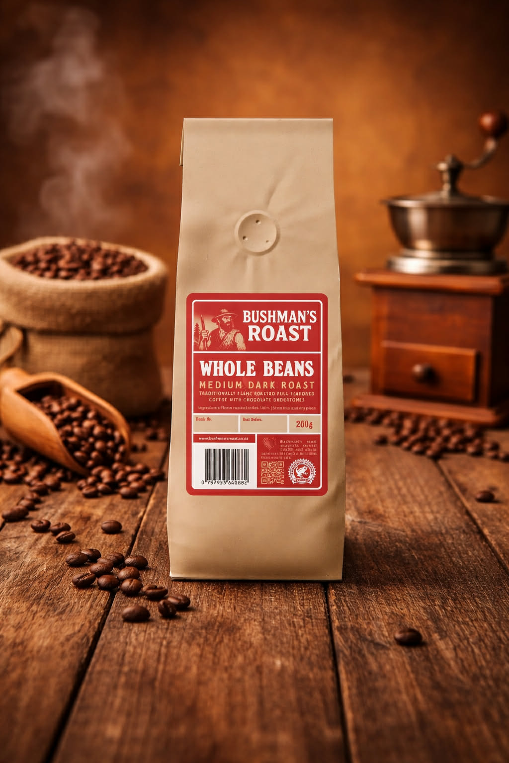 Kauri Heart Whole Beans – Single Origin Medium Dark Roast